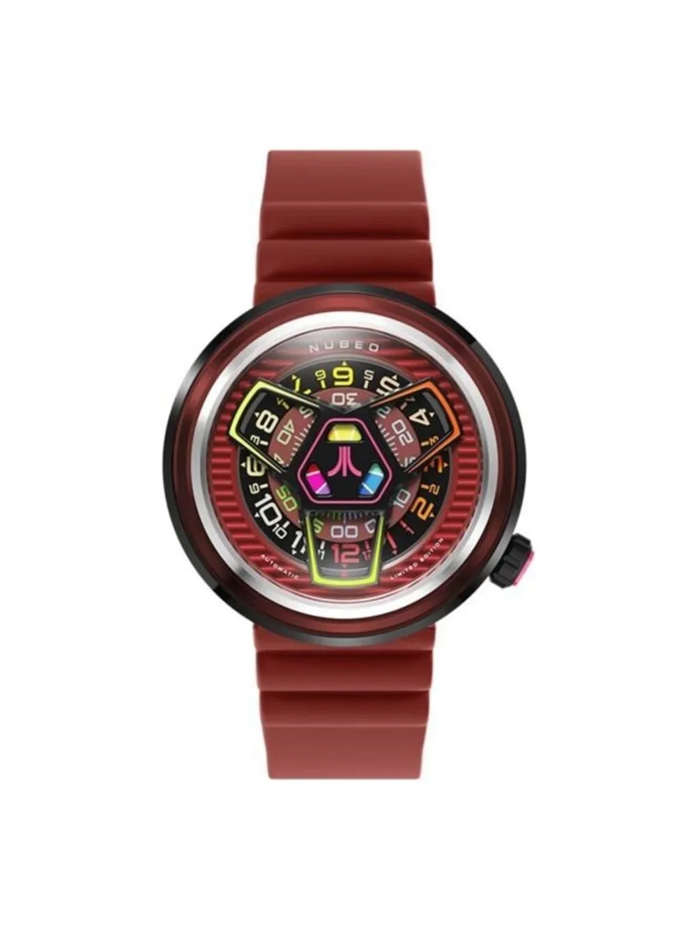 NWT Nubeo Ventana Red Dial Men's Watch